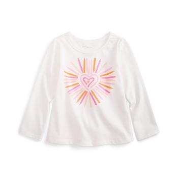 First Impressions | Baby Girls Crayon Heart T-Shirt, Created for Macy's商品图片,3.7折