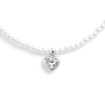 Coach | Stone Heart Pearl Choker Necklace,商家Zappos,价格¥701