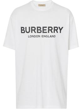 推荐BURBERRY logo print T-shirt商品