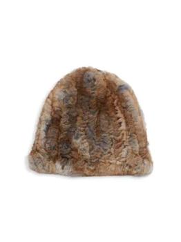 推荐Dyed Rex Rabbit Fur Beanie商品