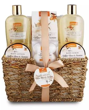 Lovery | White Rose and Jasmine Bath and Body Home Spa Set, 11 Piece,商家Macy's,价格¥250