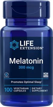 Life Extension | Life Extension Melatonin - 300 mcg (100 Vegetarian Capsules),商家Life Extension,价格¥60