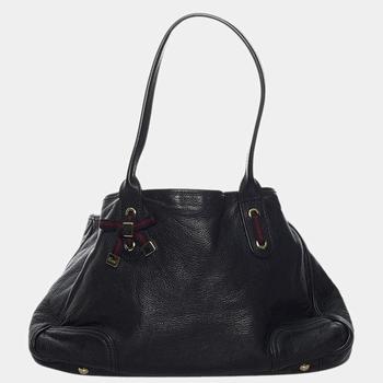 古驰托特包, [二手商品] Gucci | Gucci Black Leather Medium Princy Tote Bag商品图片 6折