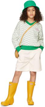 推荐Kids Green & Off-White Zigzag Sweater商品