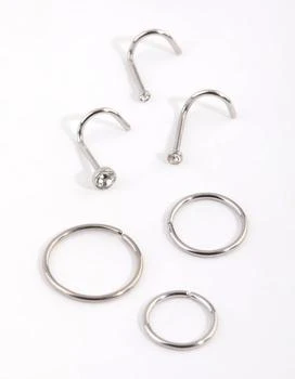 Lovisa | Surgical Steel Diamante Nose Stud Pack,商家Premium Outlets,价格¥134