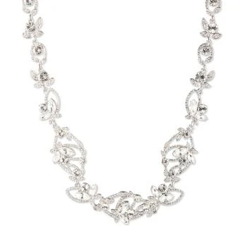 Givenchy | Silver-Tone Crystal Pavé Stone Collar Necklace, 16" + 3"  extender 5折×额外8折, 额外八折