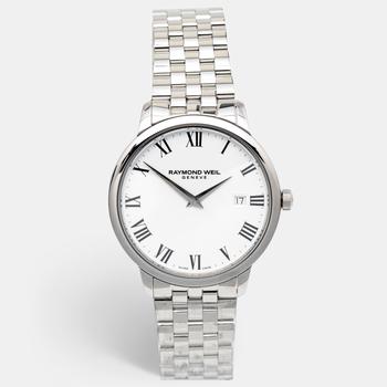 推荐Raymond Weil White Stainless Steel Toccata 5488-ST-0300 Men's Wristwatch 39 mm商品