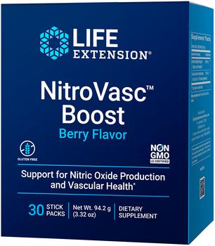 商品Life Extension | Life Extension NitroVasc Boost, Berry, 30 Stick Packets,商家Life Extension,价格¥207图片