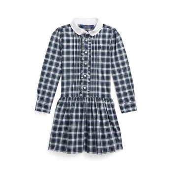 Ralph Lauren | Plaid Stretch Poplin Shirtdress (Little Kids),商家Zappos,价格¥348