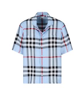 burberry短袖, Burberry | Burberry Checked Short-Sleeved Shirt商品图片 6.2折