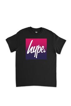 HYPE KIDS | HYPE KIDS RED NAVY SPECKLE FADE SQUARE SCRIPT T-SHIRT - BLACK FRIDAY KIDS商品图片,7.4折