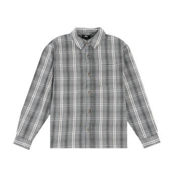 stussy衬衫, STUSSY | Beach Plaid Long Sleeve Button Down - men's商品图片 