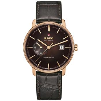 Rado | Men's Swiss Automatic Coupole Classic Brown Leather Strap Watch 41mm商品图片,额外7.5折, 额外七五折
