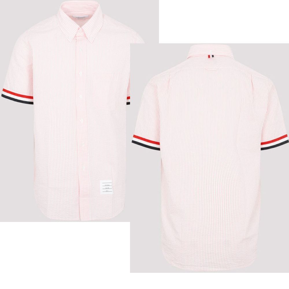 秋装thom browne衬衫, Thom Browne | THOM BROWNE 男士粉色衬衫 MWS252A-00572-680商品图片 独家减免邮费