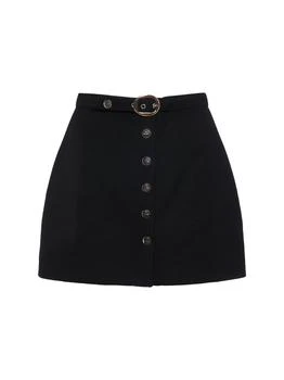 推荐Wool & Viscose Twill Belted Mini Skirt商品