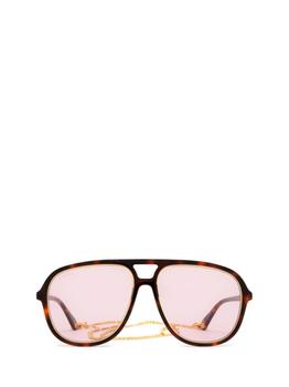 推荐Gucci Eyewear Aviator Sunglasses商品