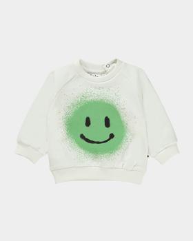 商品MOLO | Boy's Disc Happy Face Sweatshirt, Size 6M-3,商家Neiman Marcus,价格¥394图片