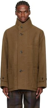 Lemaire | Brown Boxy Coat 5.8折