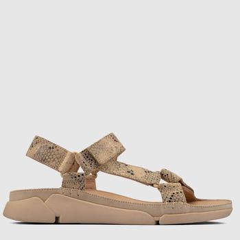 clarks女鞋价格, Clarks | Clarks Women's Tri Sporty Sandals - Taupe Snake商品图片 4折