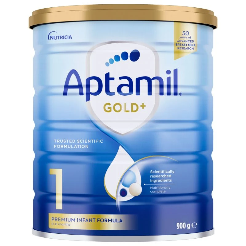 Aptamil | 澳洲Aptamil爱他美金装1段奶粉(0-6个月) 900g/罐 新旧版本随机发（保税仓发货）（预售3个工作日内发货）,商家Xunan,价格¥132