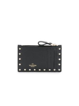 加拿大valentino包, Valentino | VALENTINO GARAVANI - Rockstud Leather Zipped Card Case商品图片 