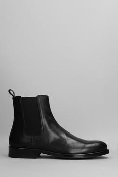 推荐National Standard 14 High Low Heels Ankle Boots In Black Leather商品