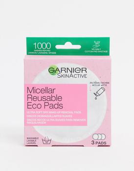Garnier-Thiebaut, Garnier | Garnier Reusable Make-up Remover Pads (3 Large Microfibre Pads)商品图片 