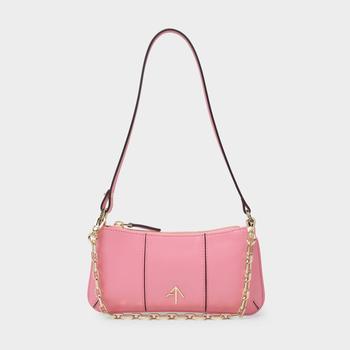 Manu Atelier | Mini Pita Bag in Pink Leather商品图片,
