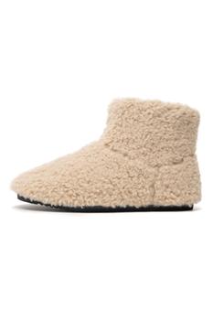 推荐Faux Shearling Mini Boosh Boots In Nude商品