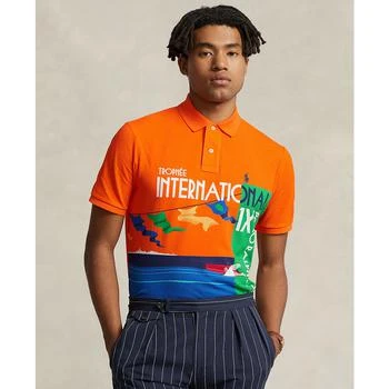 推荐Men's Classic-Fit Mesh Graphic Polo Shirt商品