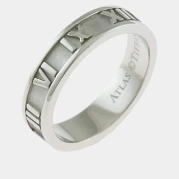 Tiffany & Co. | Tiffany & Co. 18 K White Gold Atlas Band Ring EU 49 独家减免邮费