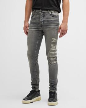 推荐Men's Military Stencil Skinny Jeans商品