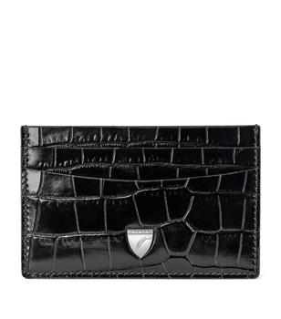 Aspinal of London | Croc-Embossed Slim Card Holder商品图片,8折, 独家减免邮费