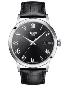 推荐Tissot Classic Dream Black Dial Leather Strap Men's Watch T129.410.16.053.00商品