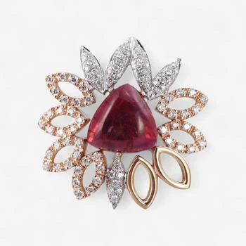 Tavanti | Tavanti 18K Rose & White Gold Diamond & Pink Tourmaline Ring Sz. 6.5 JF-2982Y-112,商家Shopworn,价格¥51264