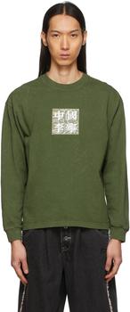 Li-Ning | Green Washed Graphic Long Sleeve T-Shirt商品图片,2.5折