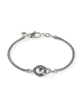 商品Classic Chain Blue Sapphire & Sterling Silver Bracelet图片