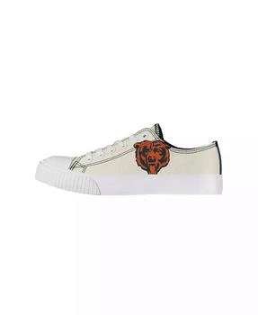 FOCO | Women's Cream Chicago Bears Low Top Canvas Shoes,商家Macy's,价格¥449