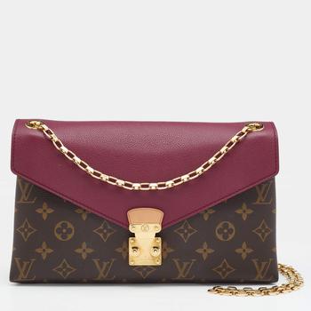 lv链条包, [二手商品] Louis Vuitton | Louis Vuitton Aurore Monogram Canvas And Leather Pallas Chain Bag商品图片 9.6折, 满1件减$100, 满减