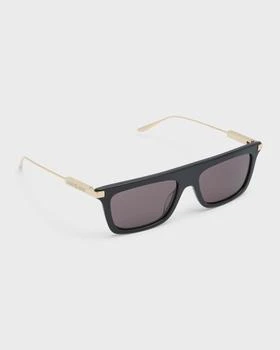 Gucci | Men's GG1437Sm Acetate Rectangle Sunglasses 6折