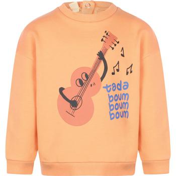 推荐Guitar print organic sweatshirt in peach商品