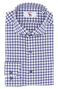 Lorenzo Uomo, Lorenzo Uomo | Trim Fit Windowpane Plaid Dress Shirt商品图片 4.3折