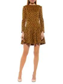product Leopard Tiered Mini Dress image