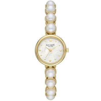 Kate Spade | Monroe Gold-Tone Stainless Steel & Faux Pearl Bracelet Watch 24mm,商家Macy's,价格¥1844