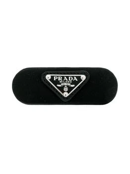 Prada | PRADA enamel-logo hair clip 6.6折