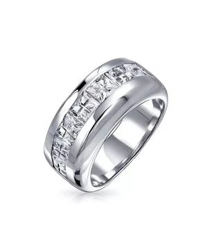 Bling Jewelry | Wide Cubic Zirconia Band Ring .925 Sterling Silver,商家Macy's,价格¥401