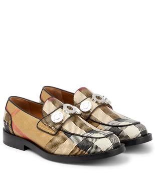 burberry鞋帆布鞋, Burberry | 格纹乐福鞋商品图片 