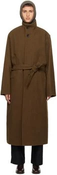 Lemaire | Brown Belted Coat 