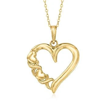 Canaria Fine Jewelry | Canaria 10kt Yellow Gold Xo Heart Pendant Necklace,商家Premium Outlets,价格¥1671