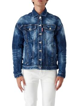 推荐Dsquared2 Men's  Blue Other Materials Outerwear Jacket商品